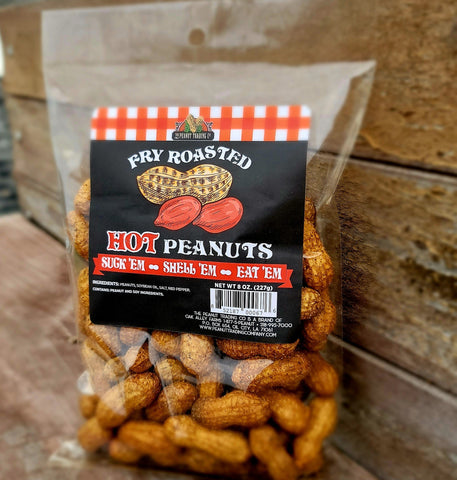Hot Fry Roasted Peanuts 8oz.