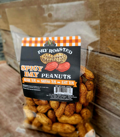 Spicy Bay Fry Roasted Peanuts 8oz.