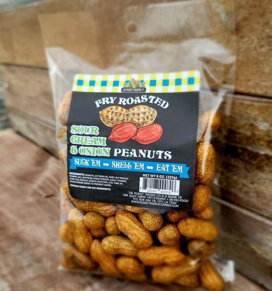 Sour Cream & Onion Fry Roasted Peanuts 8oz.